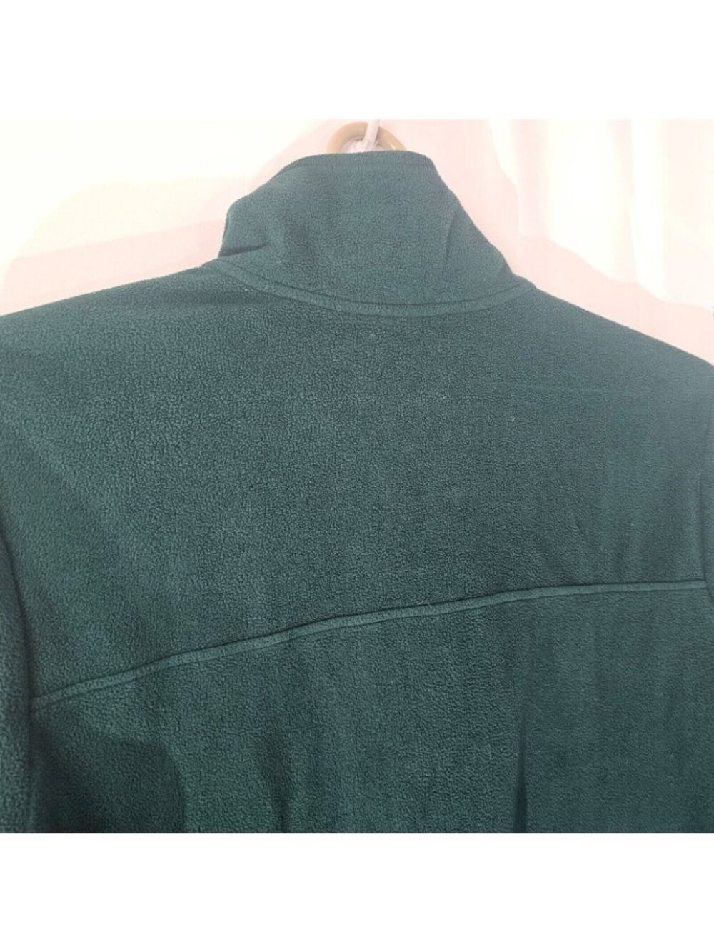 North Face Fleece Sweatshirt Mens M Green 1/4 Button Pullover Sweater Outdoor - Picture 8 of 11